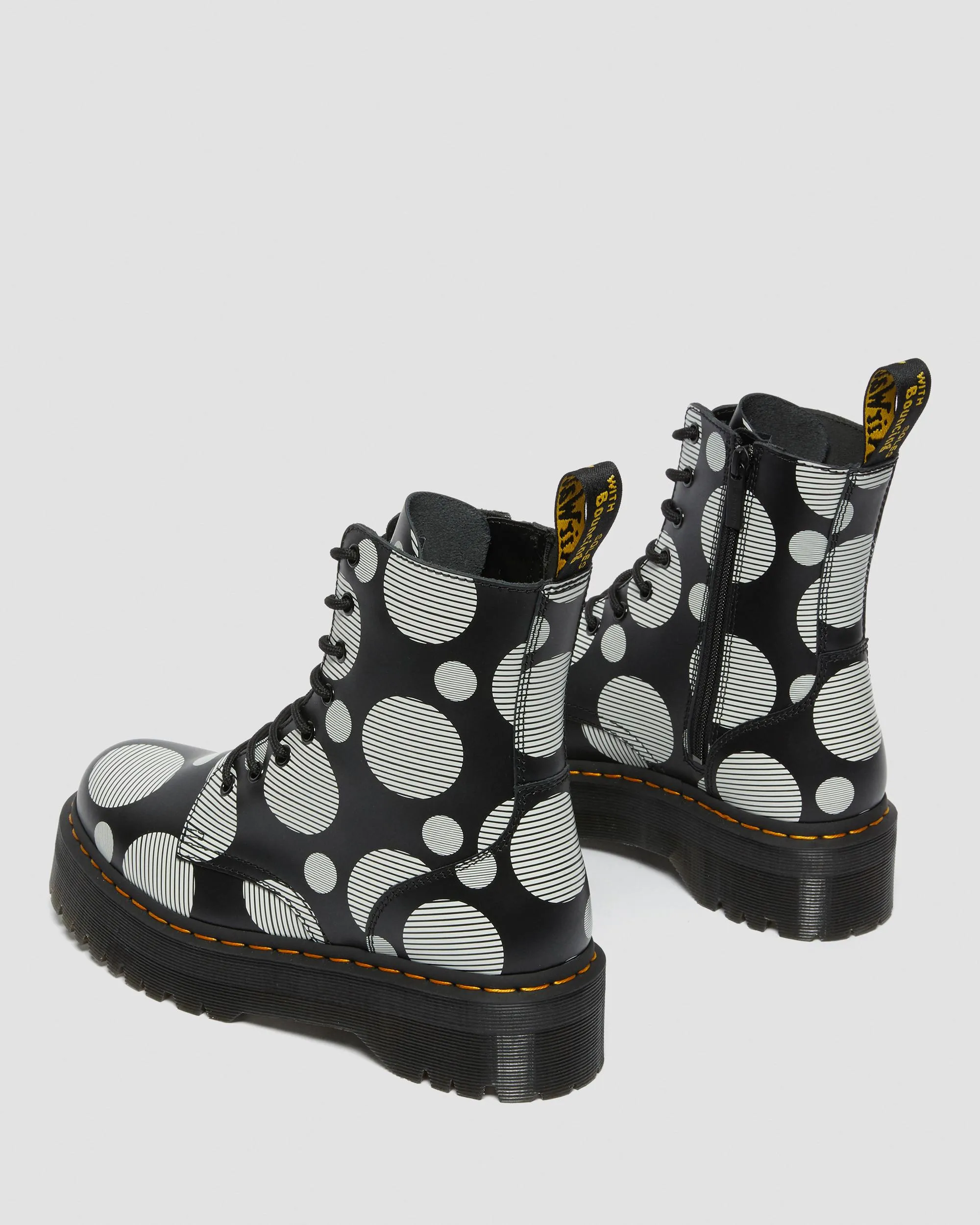 Platforms Smooth Leather Polka Dot Boot Jadon