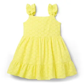 Janie and Jack Girls Eyelet Dress (Toddler/Little Kid/Big Kid)