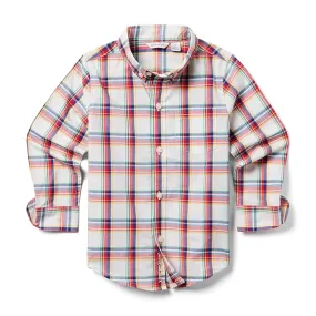 Janie and Jack Plaid Poplin Shirt (Toddler/Little Kid/Big Kid)