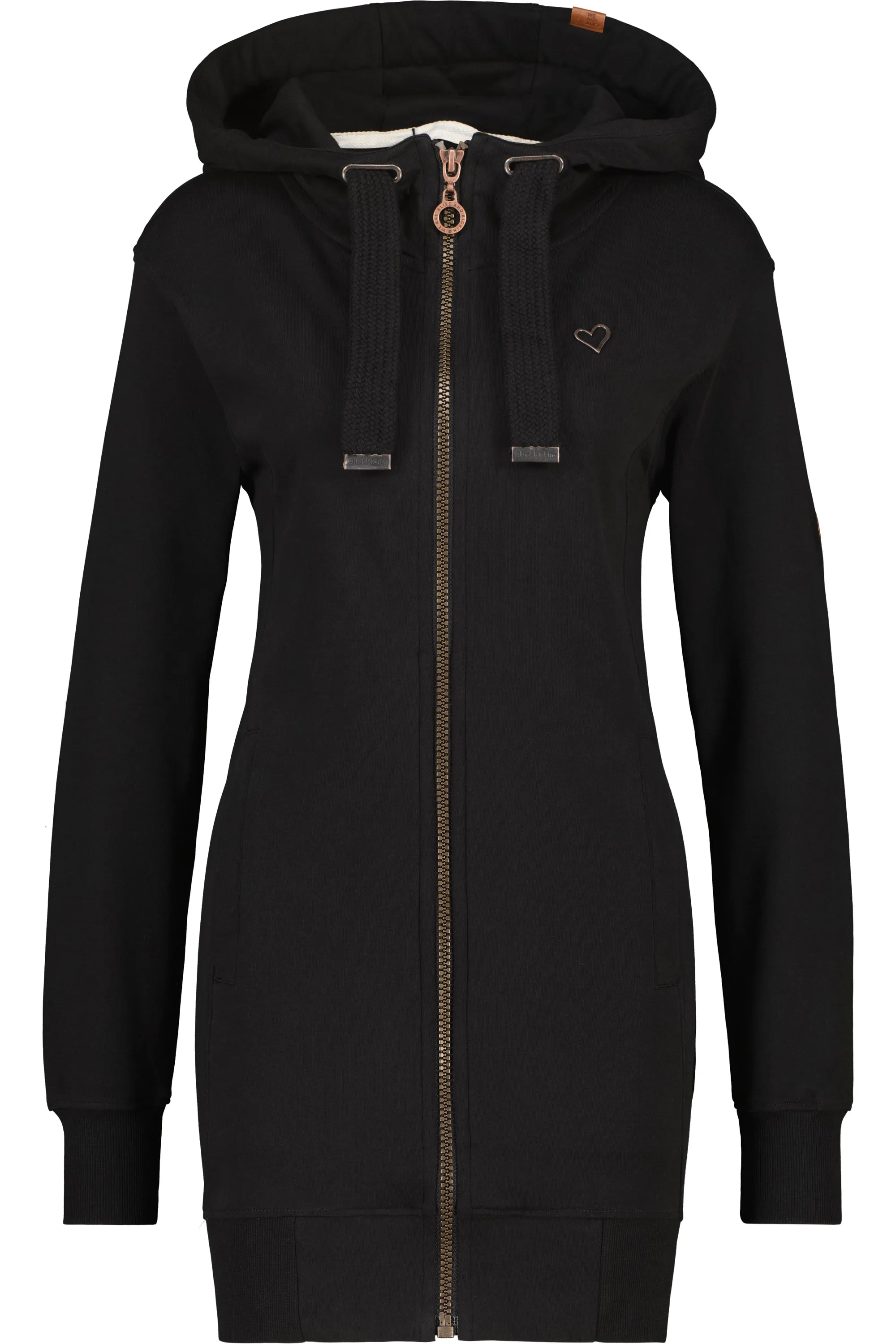 JasinaAK A Hooded Sweat Jacket Schwarz