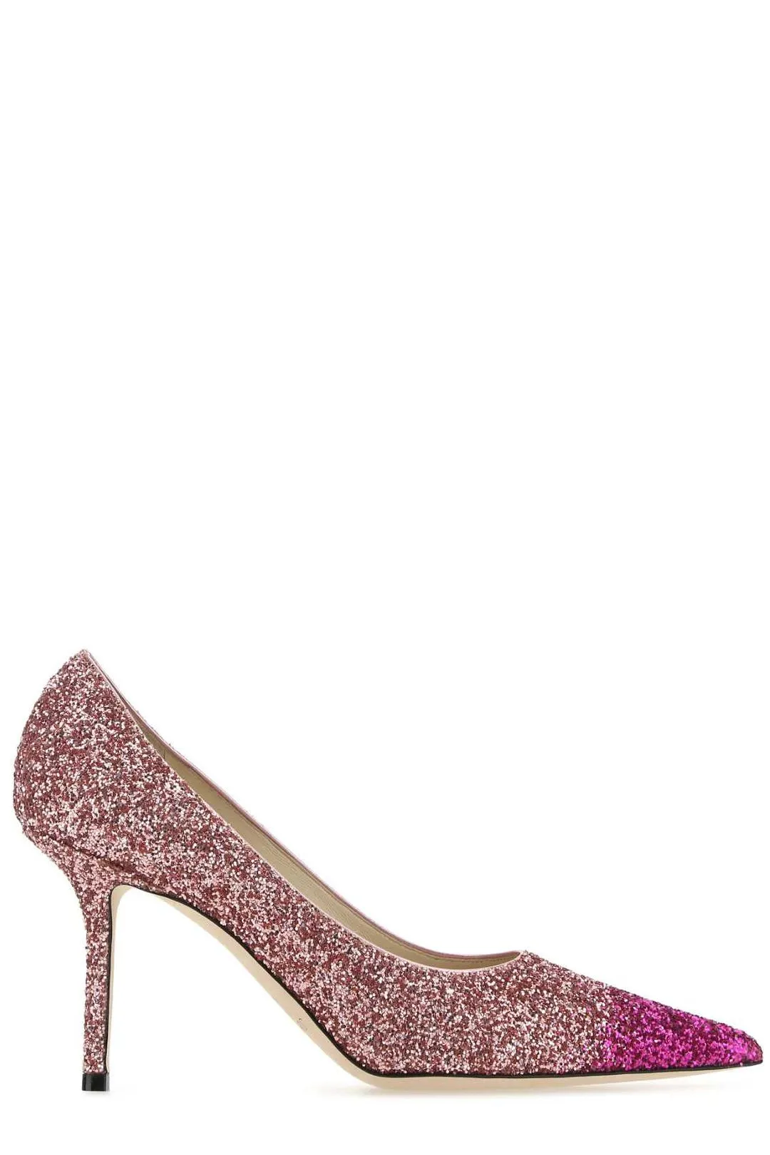 Jimmy Choo Love 85 Glitter Pumps => Sparkly Jimmy Choo Love 85 High Heel Shoes