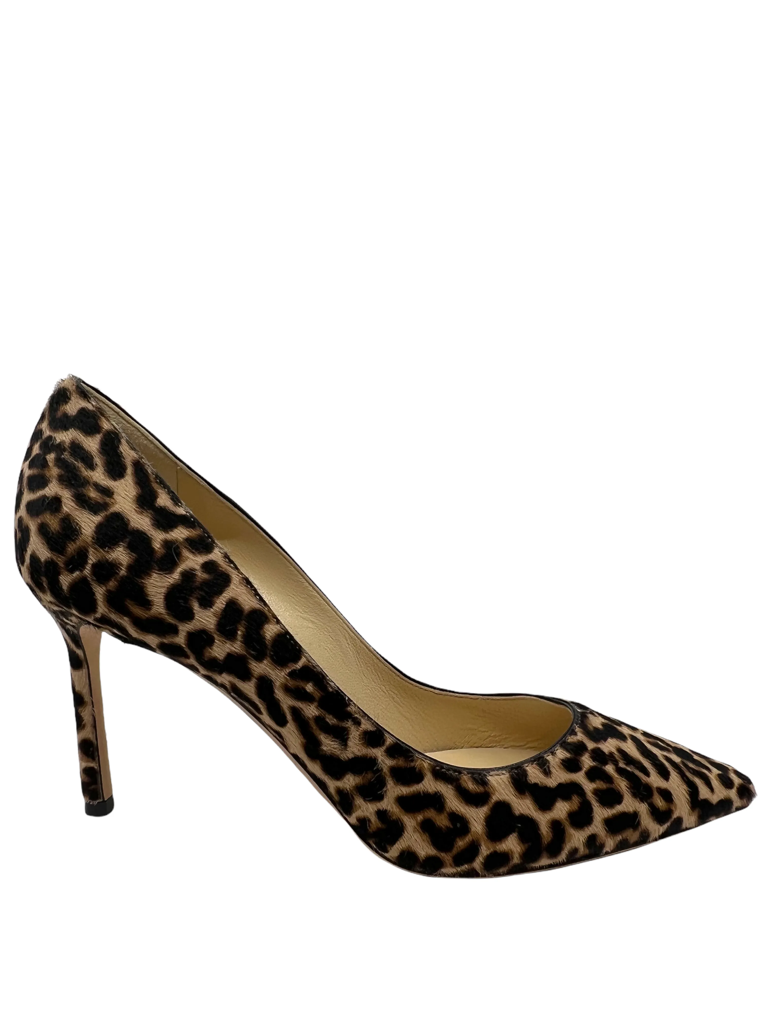 Jimmy Choo Romy Leopard Print Calf Hair Pumps Size 7.5 --> Jimmy Choo Romy Animal Print Calf Hair Pumps 7.5