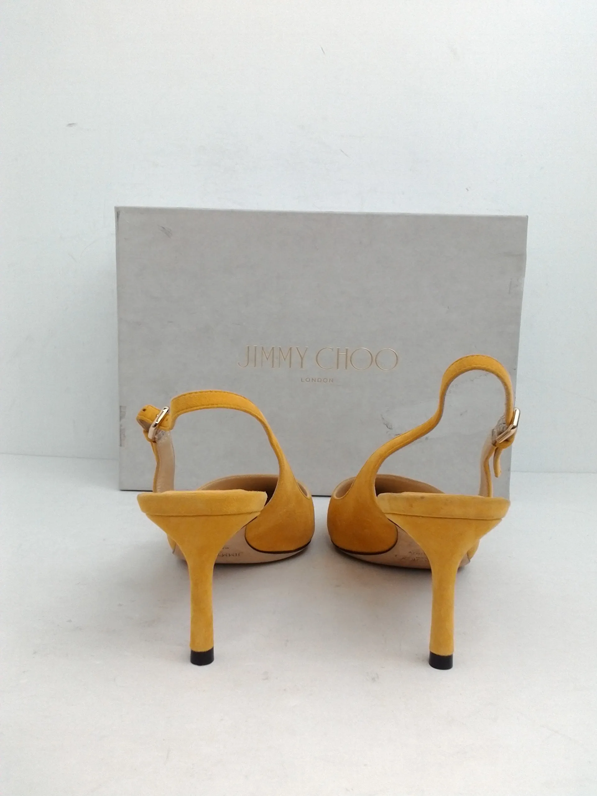 Jimmy Choo Women's Erin Saffron Suede Heels Size 37