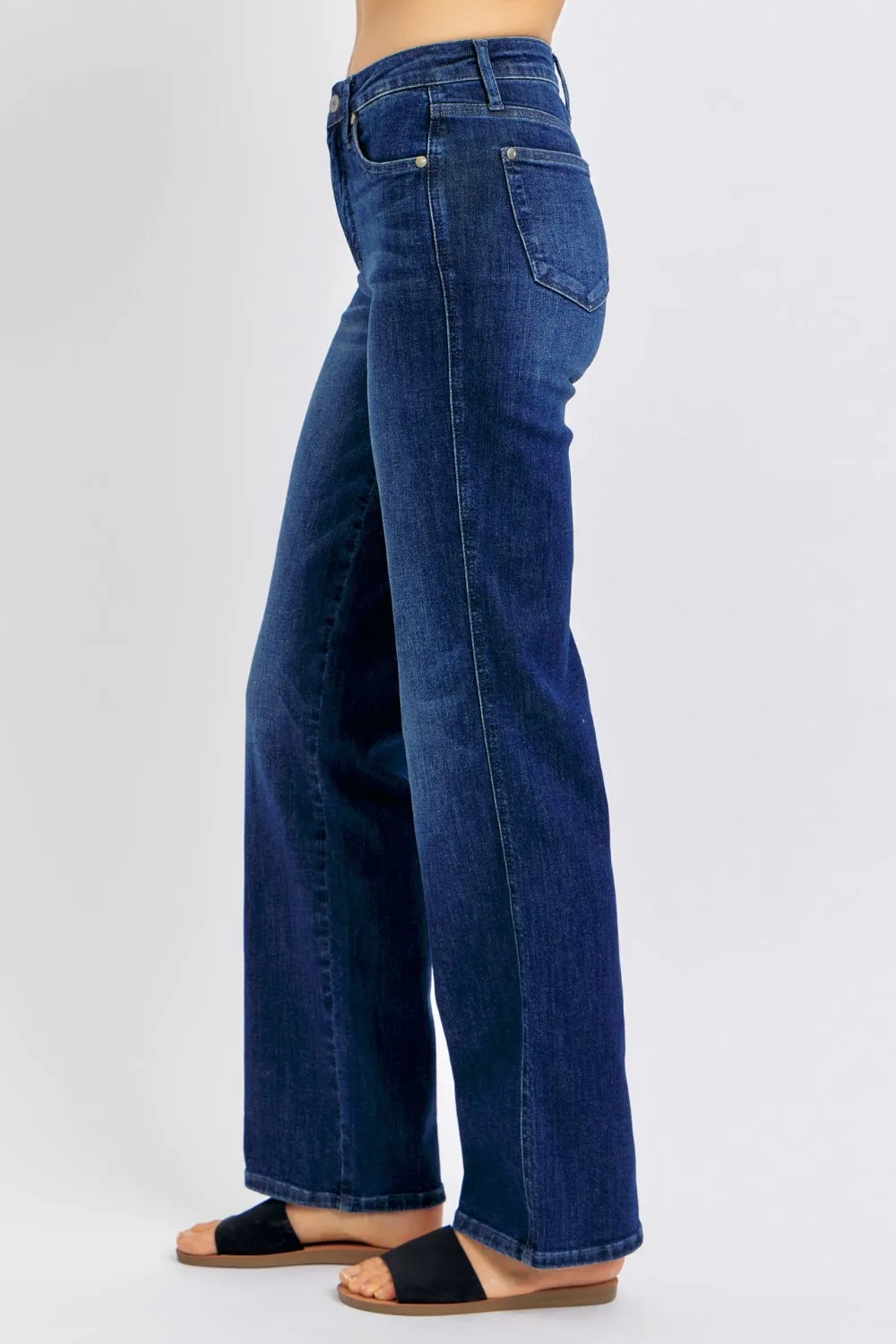 High Waist Tummy Control Straight Jeans – Judy Blue Full Size