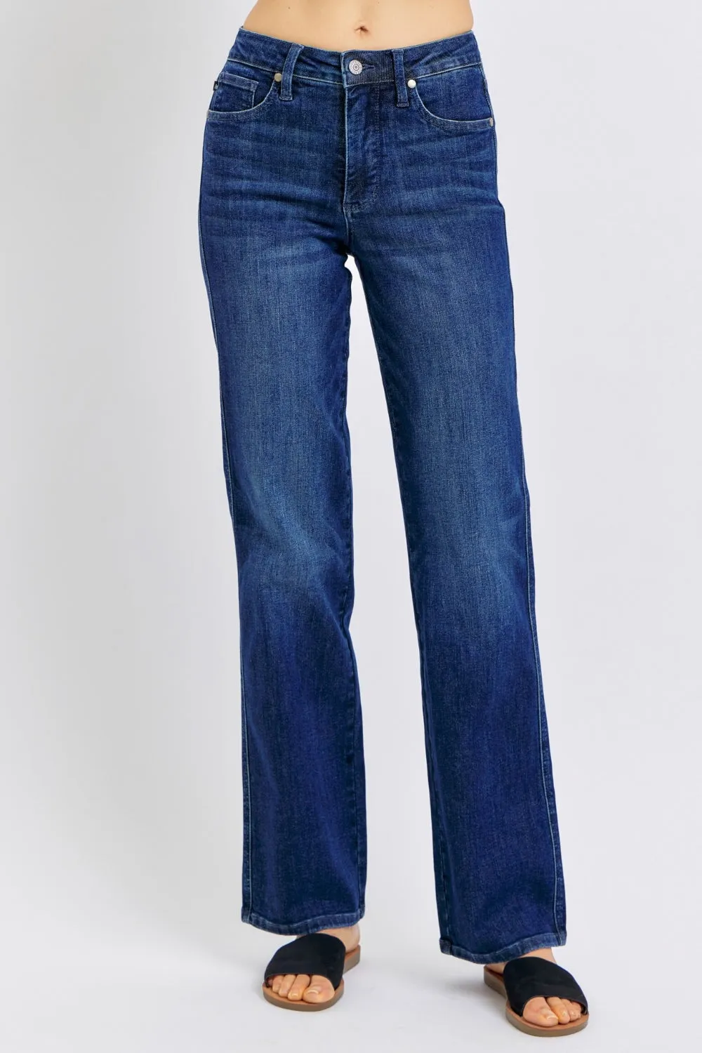 High Waist Tummy Control Straight Jeans – Judy Blue Full Size