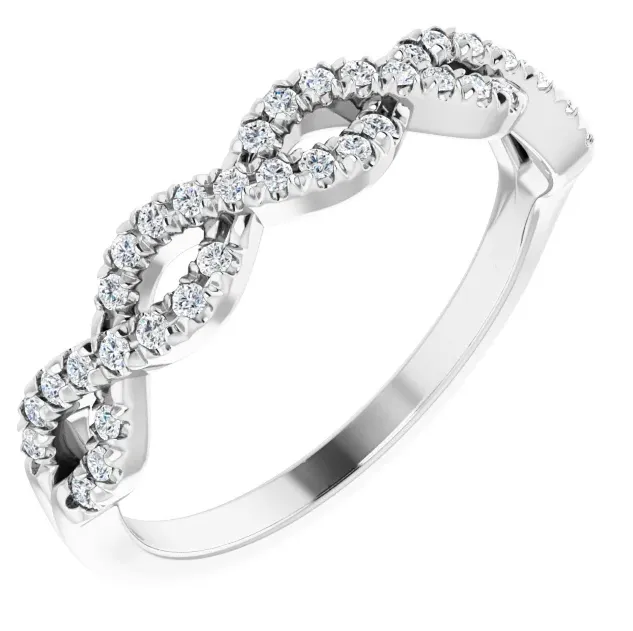 Juliette Round Diamond 1/2 Eternity French-Set 1/6 CTW Band