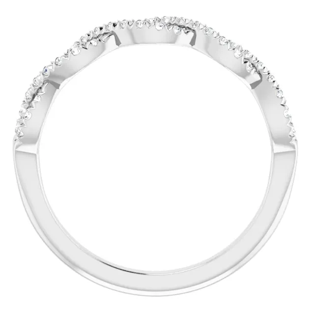 Juliette Round Diamond 1/2 Eternity French-Set 1/6 CTW Band