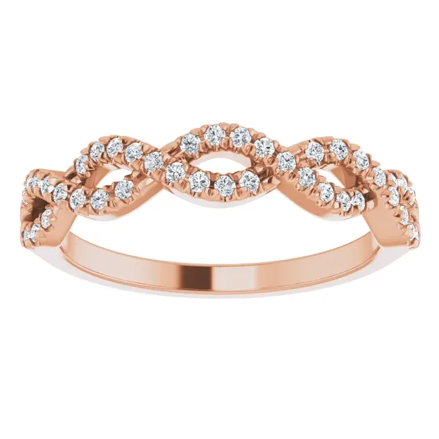 Juliette Round Diamond 1/2 Eternity French-Set 1/6 CTW Band