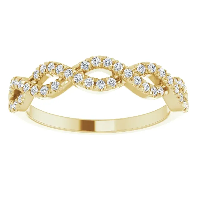 Juliette Round Diamond 1/2 Eternity French-Set 1/6 CTW Band