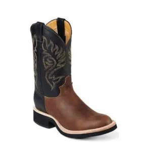 Justin Men's Crepe Paluxy Brown American Made Cowboy Boots - 5008