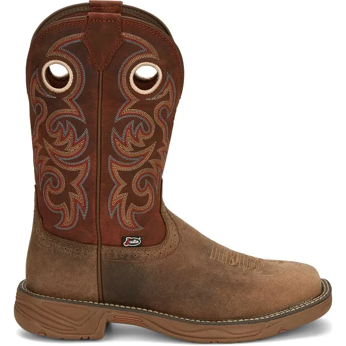 Justin Rush Peanut Buffalo Safety Toe boots