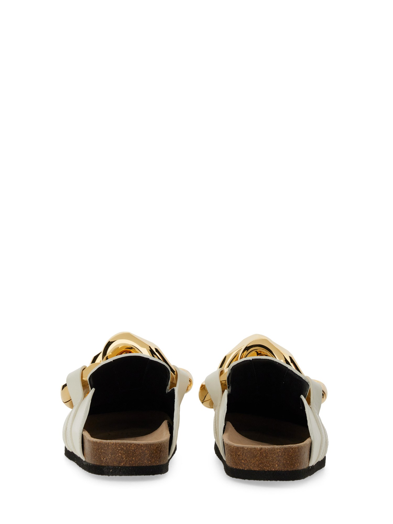 JW ANDERSON    LEATHER CHAIN MULES