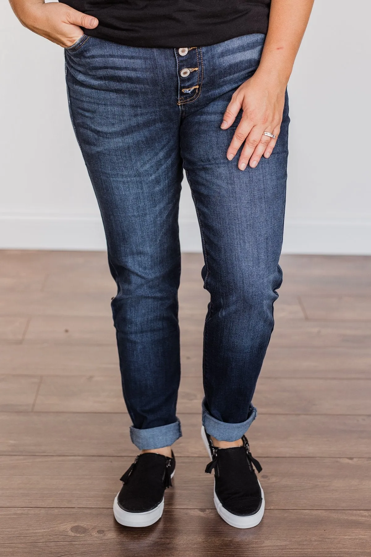 Medium Hope Wash KanCan Button Fly Jeans