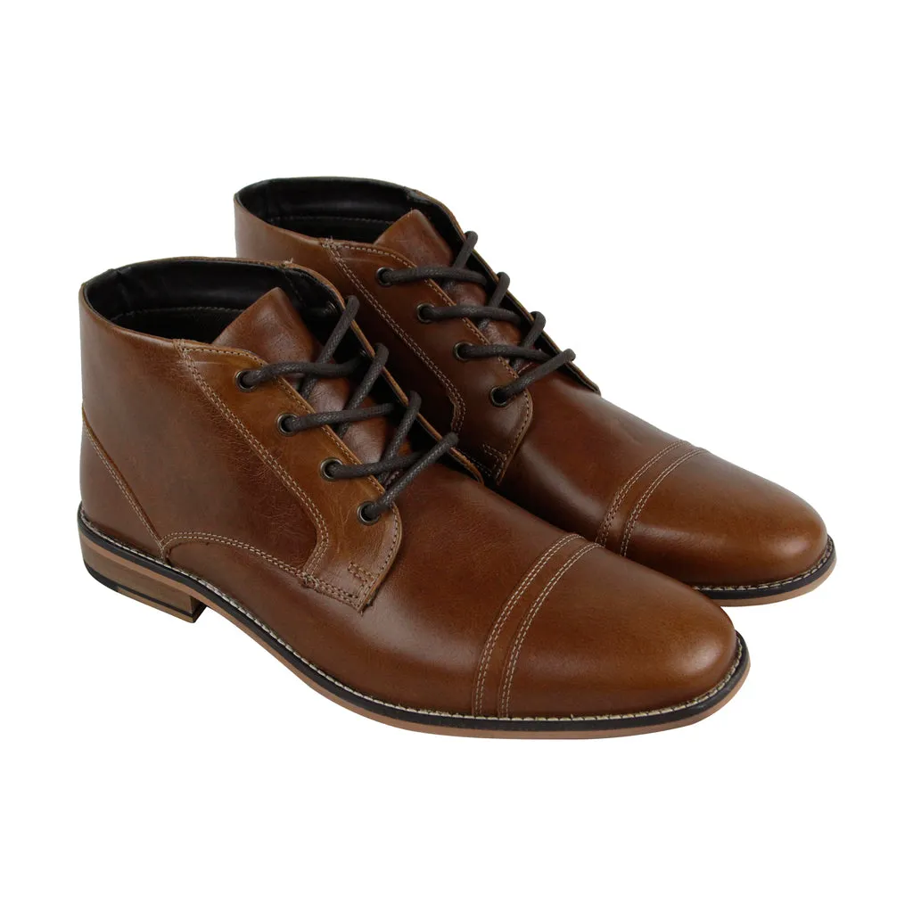 Kenneth Cole brown leather chukka boots for men - Kirve Boot SMH7LE037.