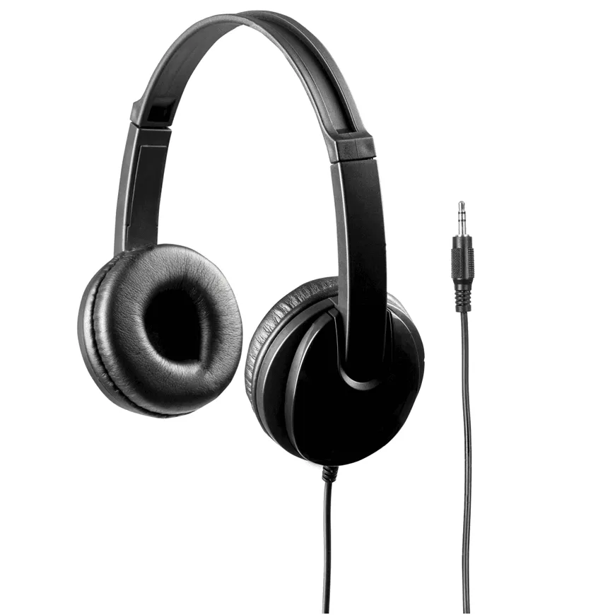 Kensington Black Stereo Headphones with Volume Limit Control