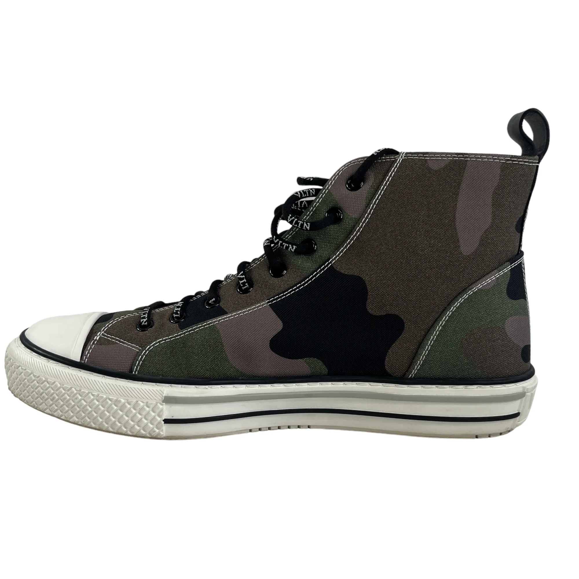 Khaki Camo High Top Shoes for Men, Size EU 43 / UK 9.