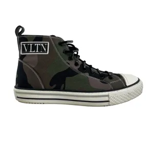 Khaki Camo High Top Shoes for Men, Size EU 43 / UK 9.