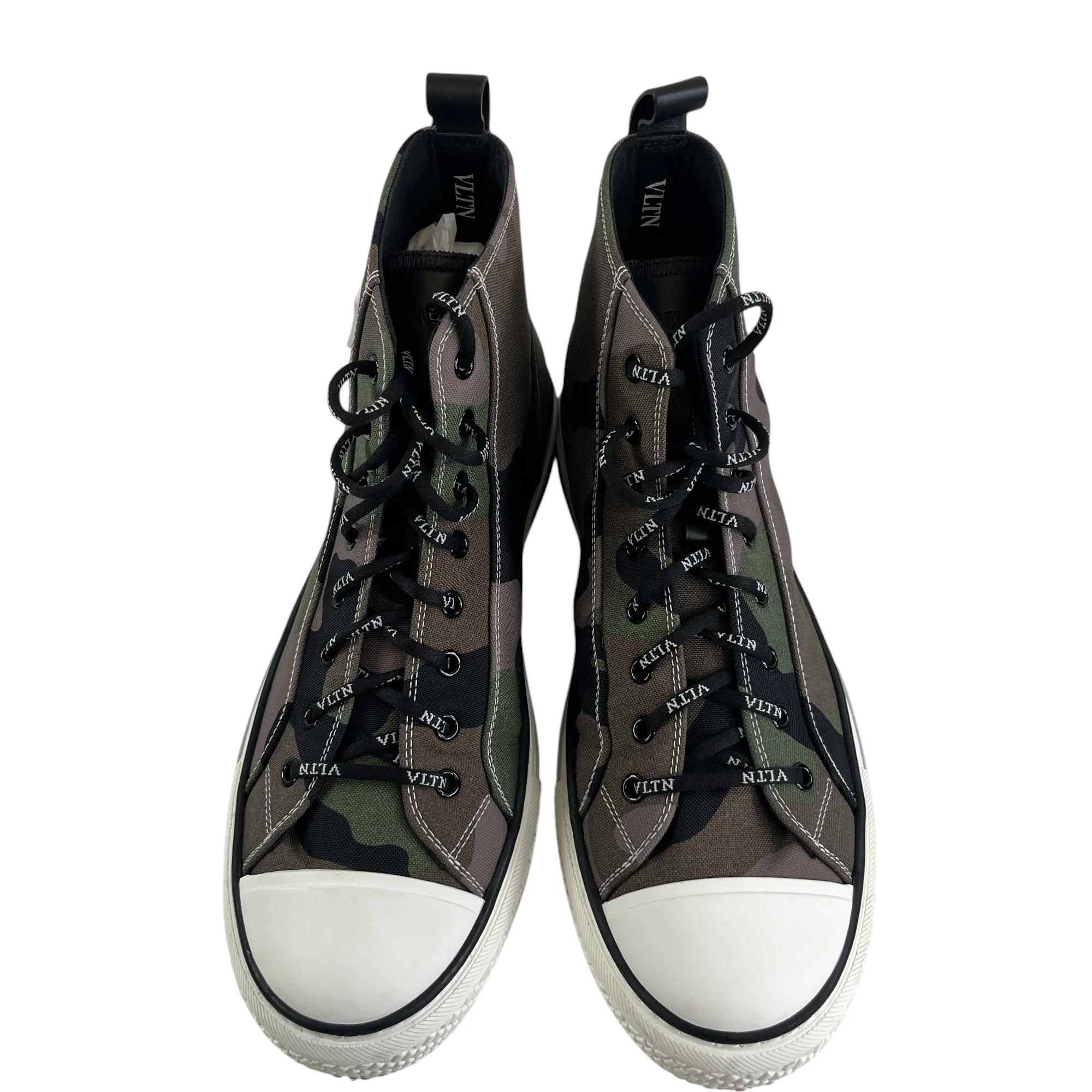 Khaki Camo High Top Shoes for Men, Size EU 43 / UK 9.