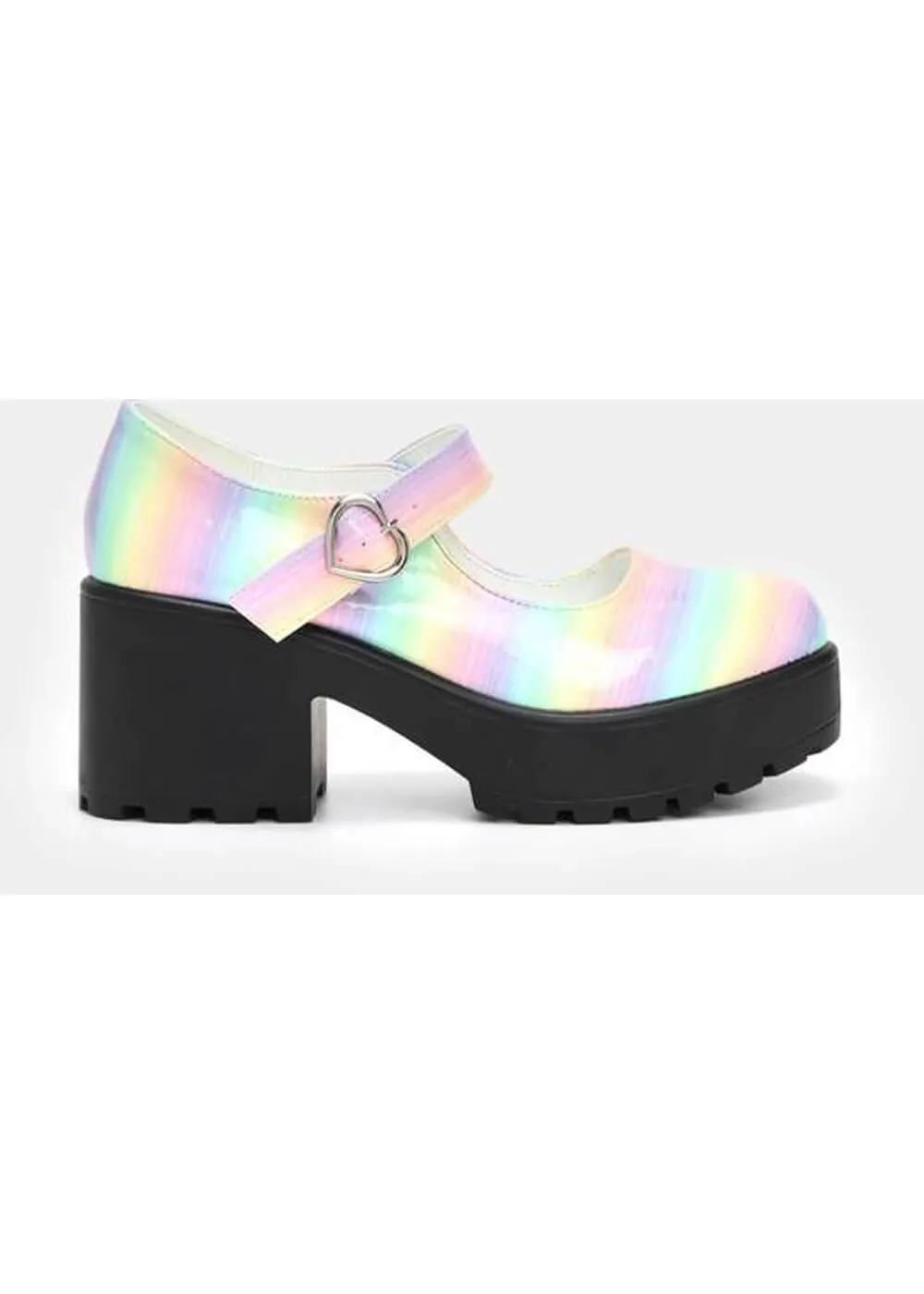 Koi Footwear Multi Rainbow Candy Dreams Pumps 60's