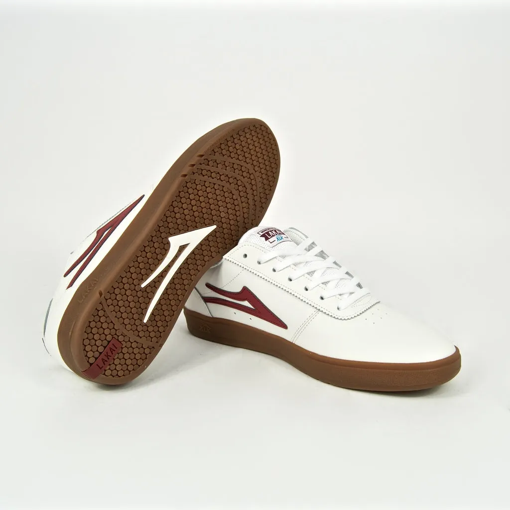 Lakai - Manchester XLK Shoes - White / Burgundy / Gum