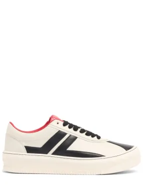 Lanvin   Pluto leather low top sneakers 