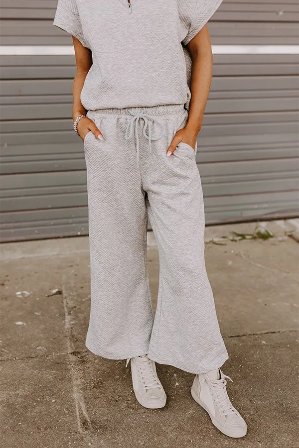 Lattes First High Waist Trousers in Grey