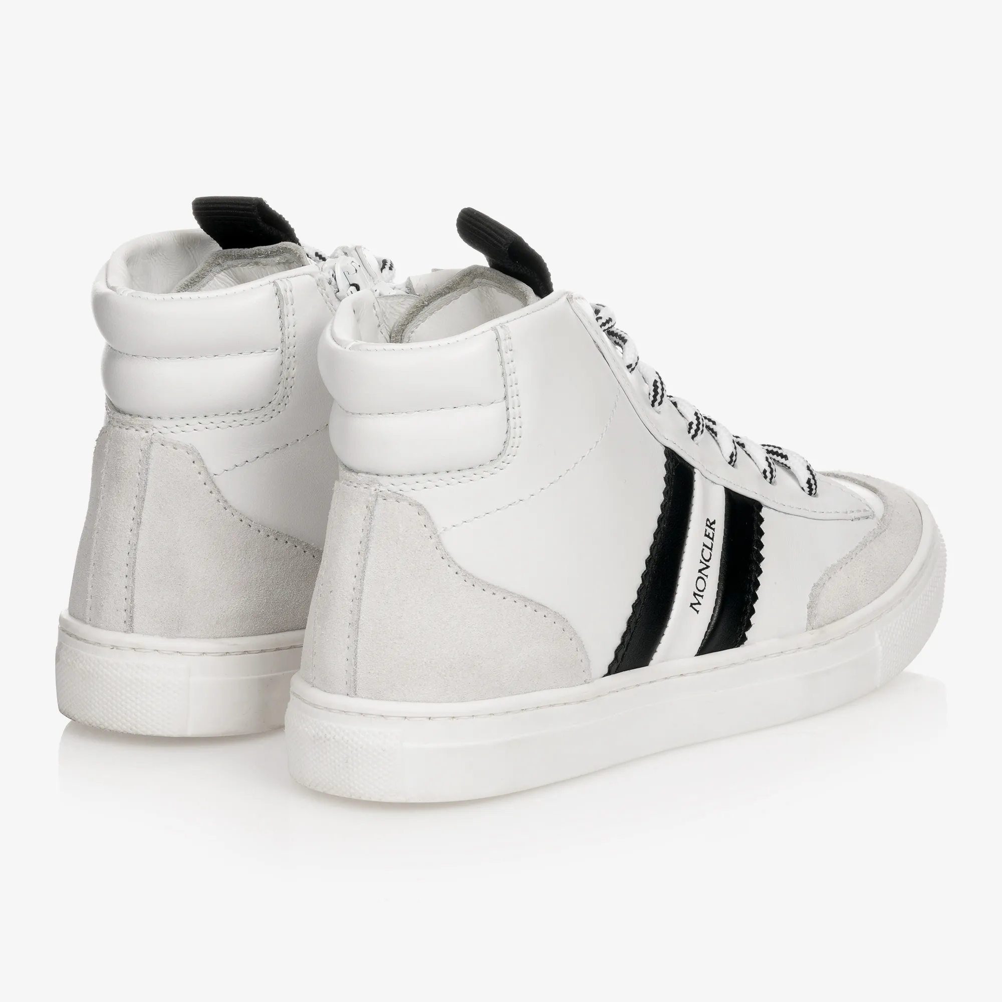 Leather High-Top Logo Trainers