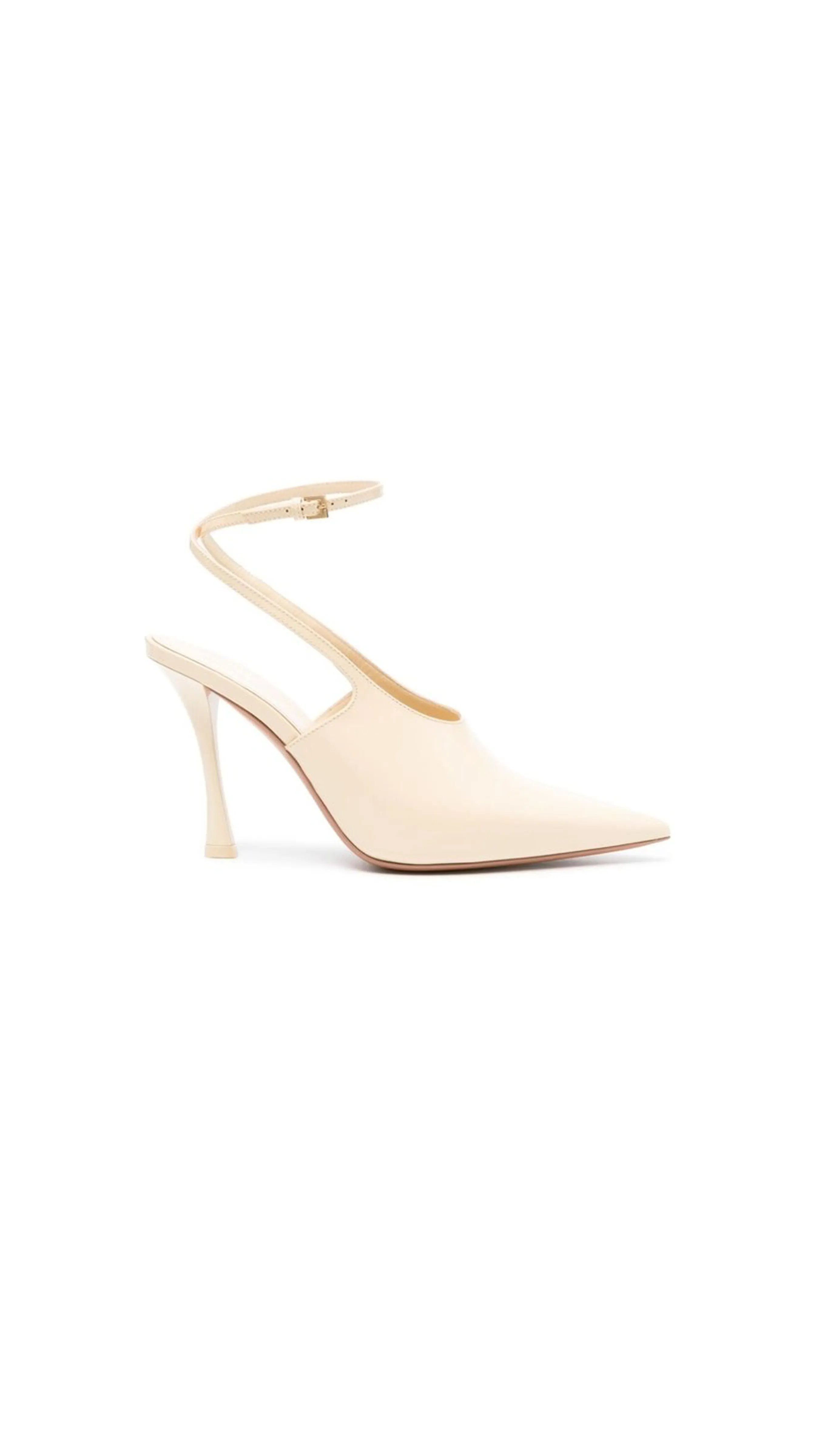 Leather Pumps - Beige