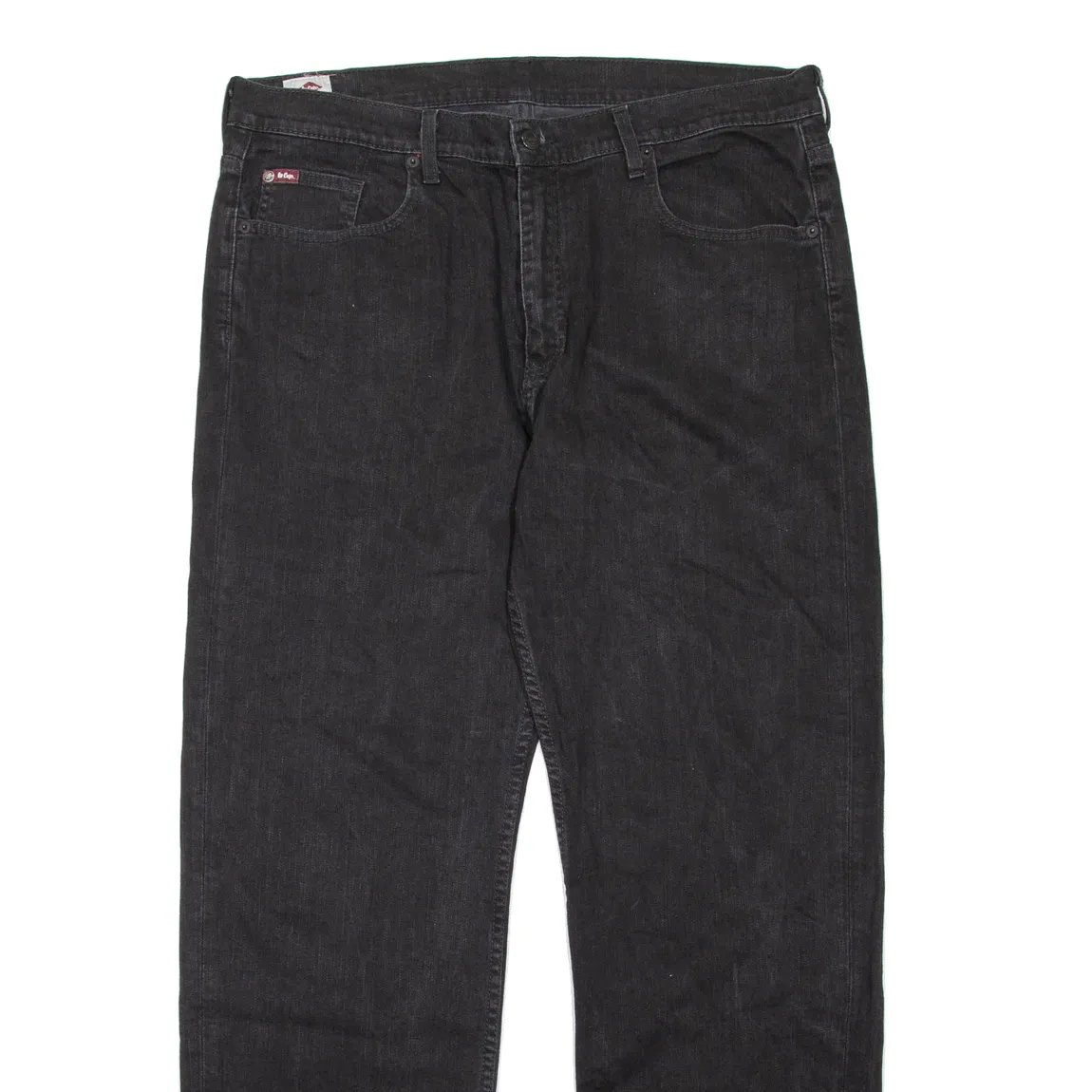 LEE COOPER Mens Jeans Black Regular Straight W36 L31