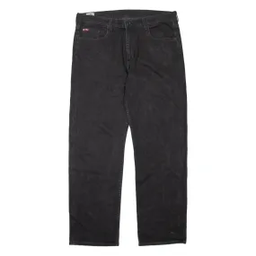 LEE COOPER Mens Jeans Black Regular Straight W36 L31