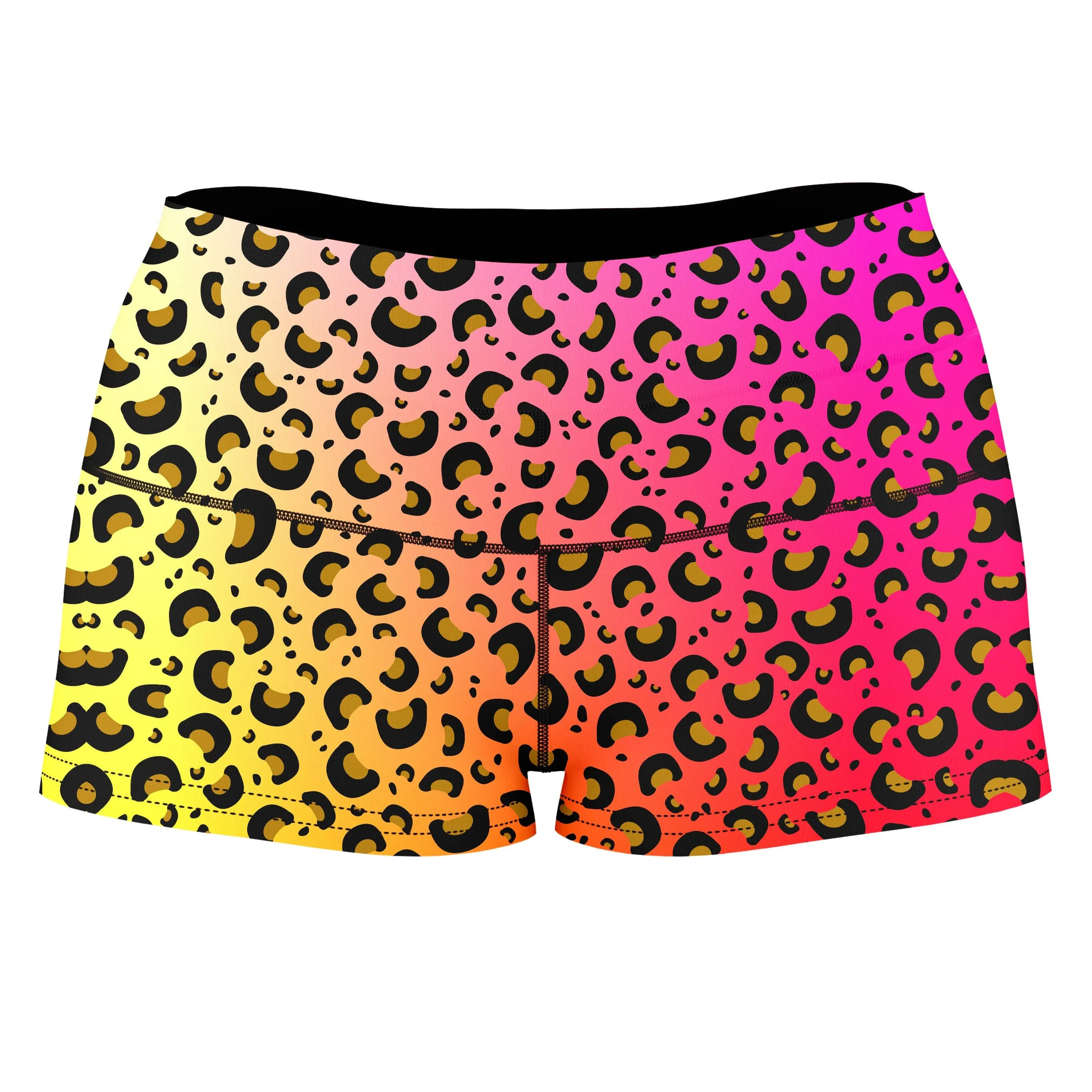 Leopard Spots High-Waisted Women's Shorts