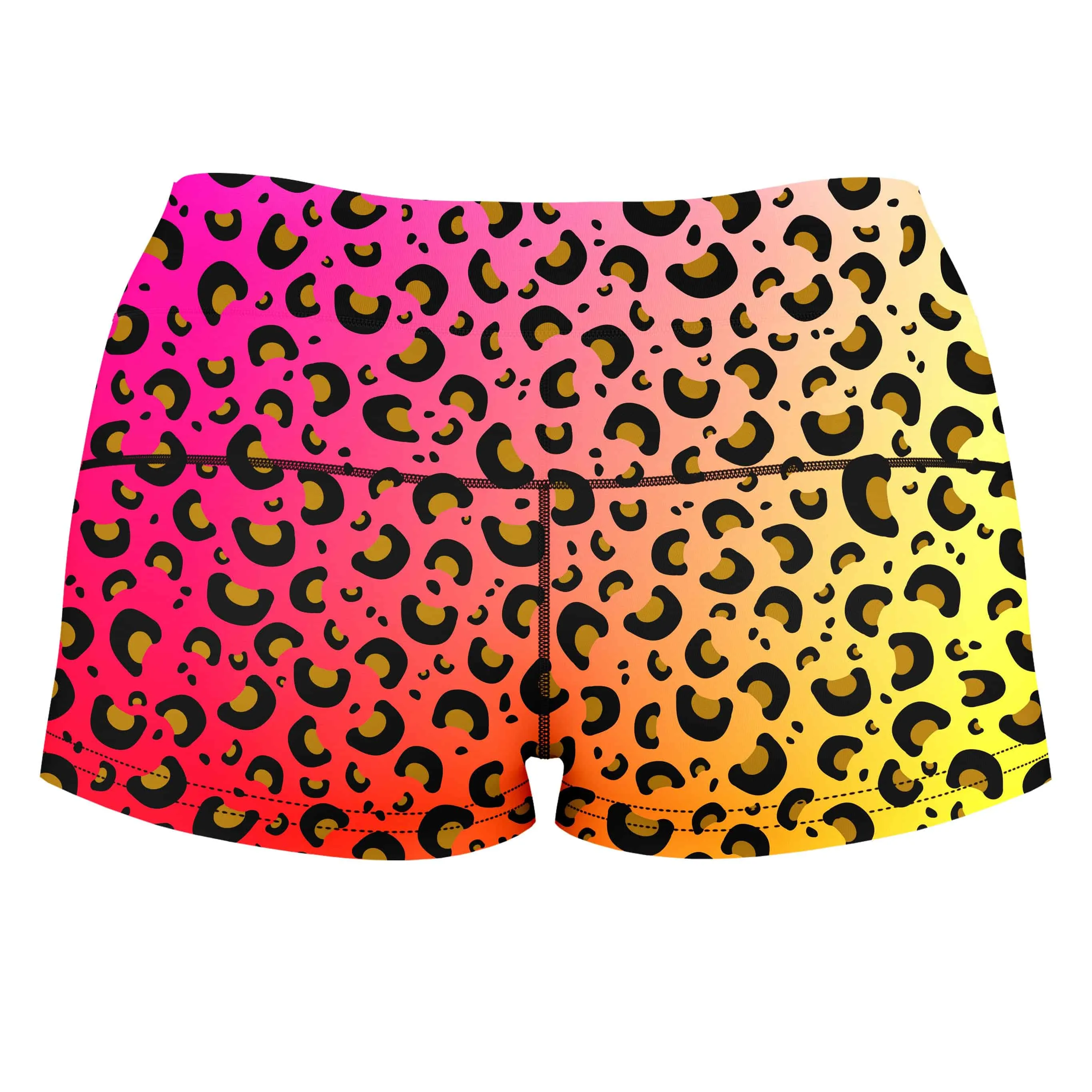 Leopard Spots High-Waisted Women's Shorts