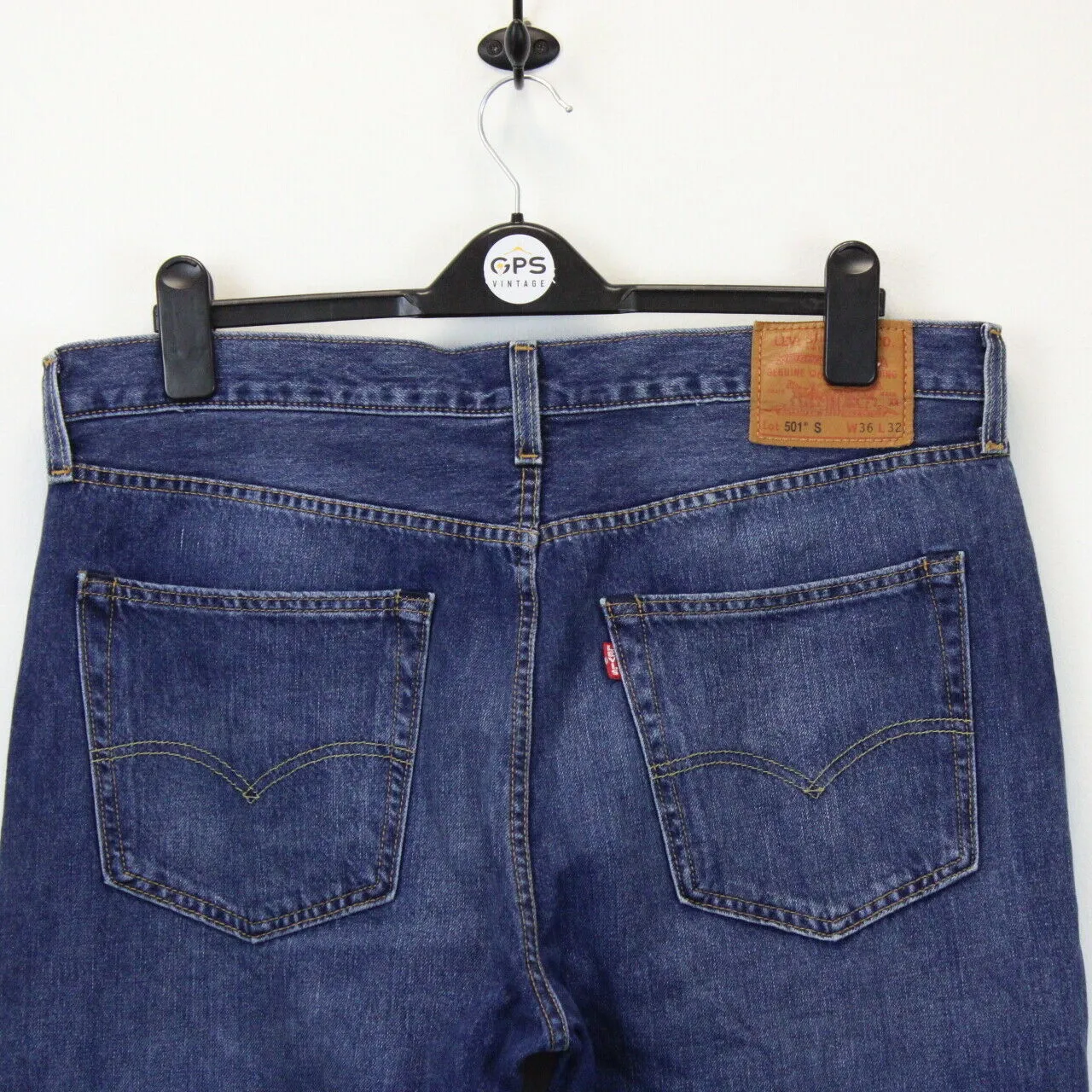 LEVIS 501 S Big E Jeans Mid Blue | W36 L32