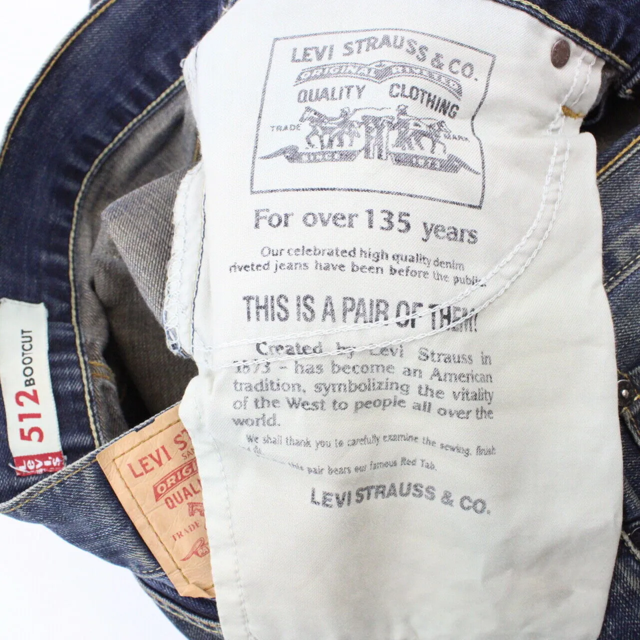 LEVIS 512 Jeans Dark Blue | W36 L34