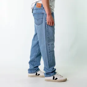 Light Blue 90s Levi's 550 Denim Jeans Baggy Pants (36x32)