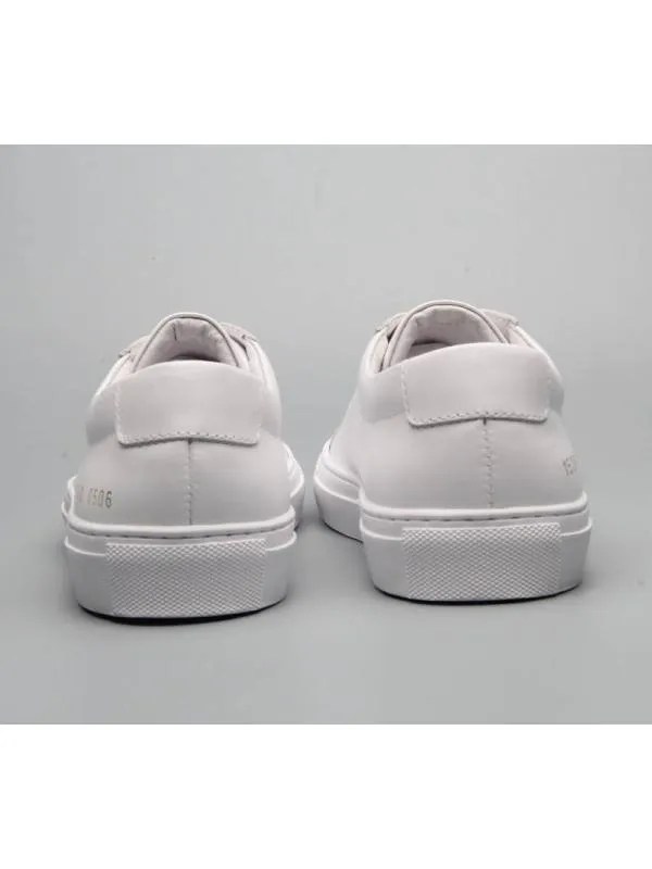 Lodi White Leather Lace-up Sneakers