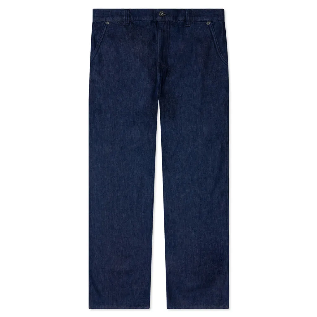 Logo Grid Indigo Work Jeans