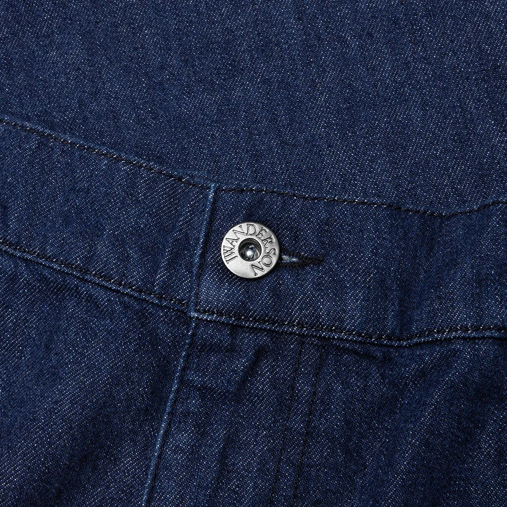 Logo Grid Indigo Work Jeans