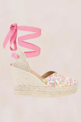 LoveShackFancy X Manebi Wedges in Fruity Punch