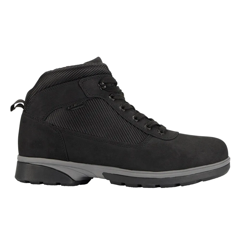 Lugz Men's Black Nubuck Lace Up Chukka Boots, Zeolite Mid MZEOLITD-069