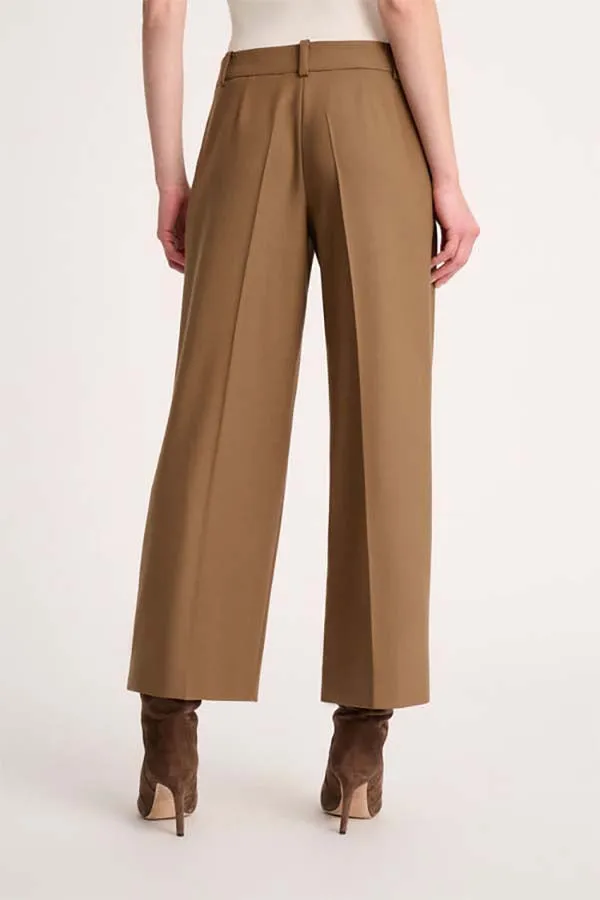 Luisa Spagnoli OSTE CAMEL WIDE LEG TROUSERS