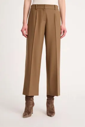 Luisa Spagnoli OSTE CAMEL WIDE LEG TROUSERS