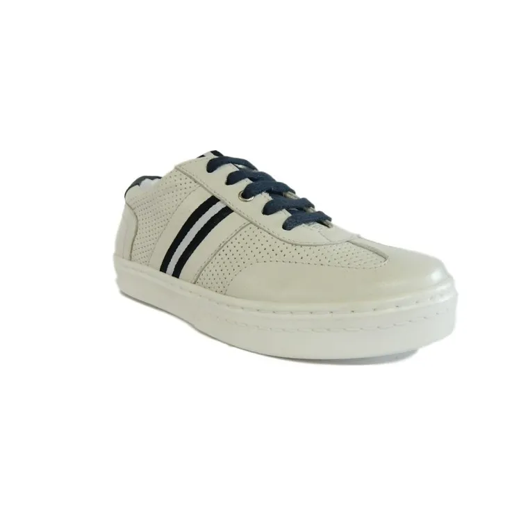 White Genuine Leather Children's Sneakers - Lumberjack Seattle SB28705