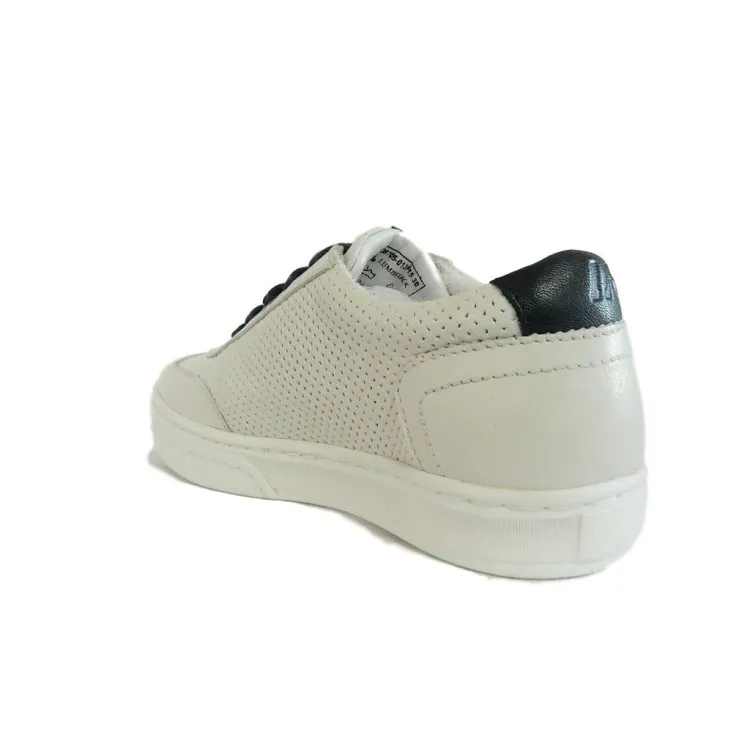 White Genuine Leather Children's Sneakers - Lumberjack Seattle SB28705