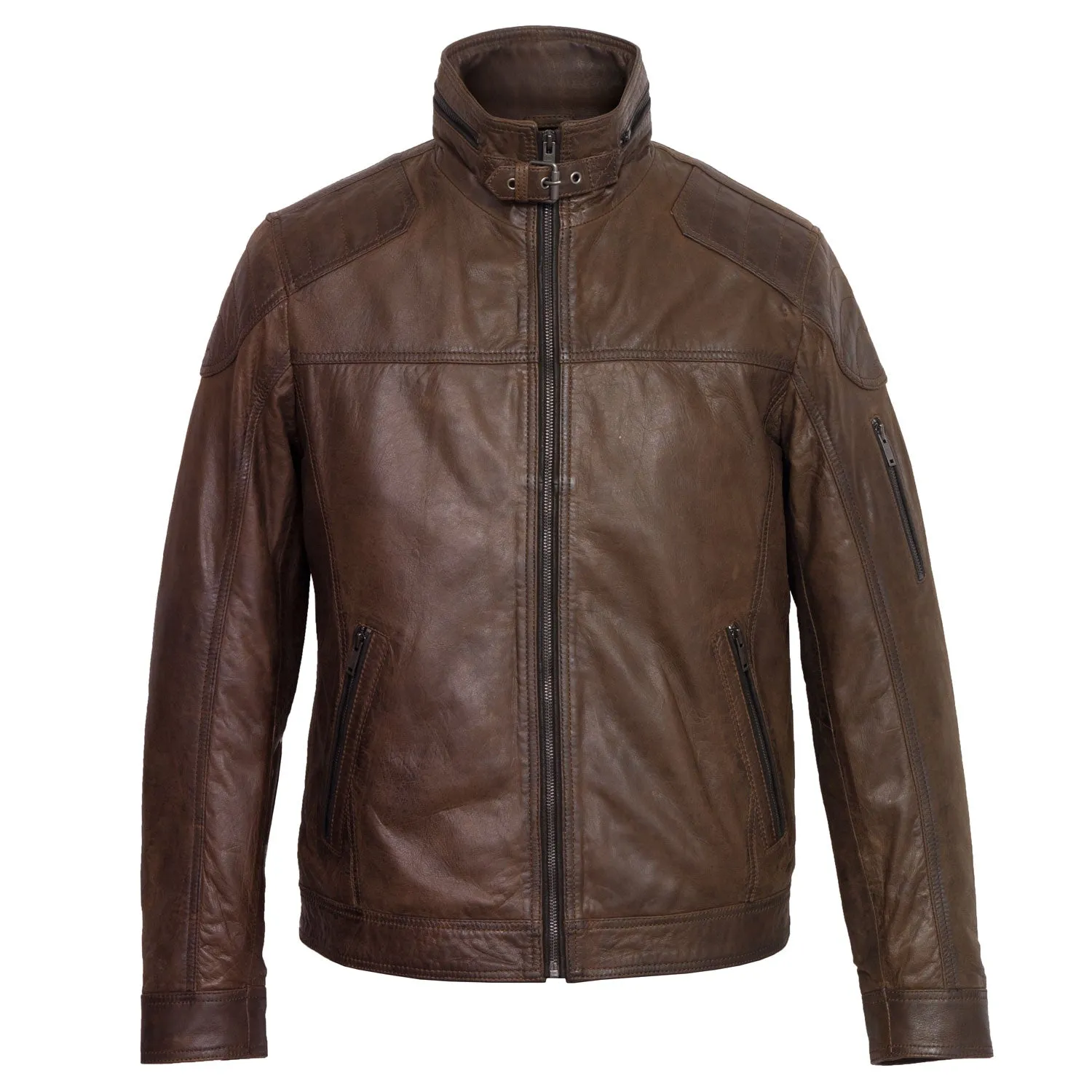 Mac: Men's Brown Leather Jacket