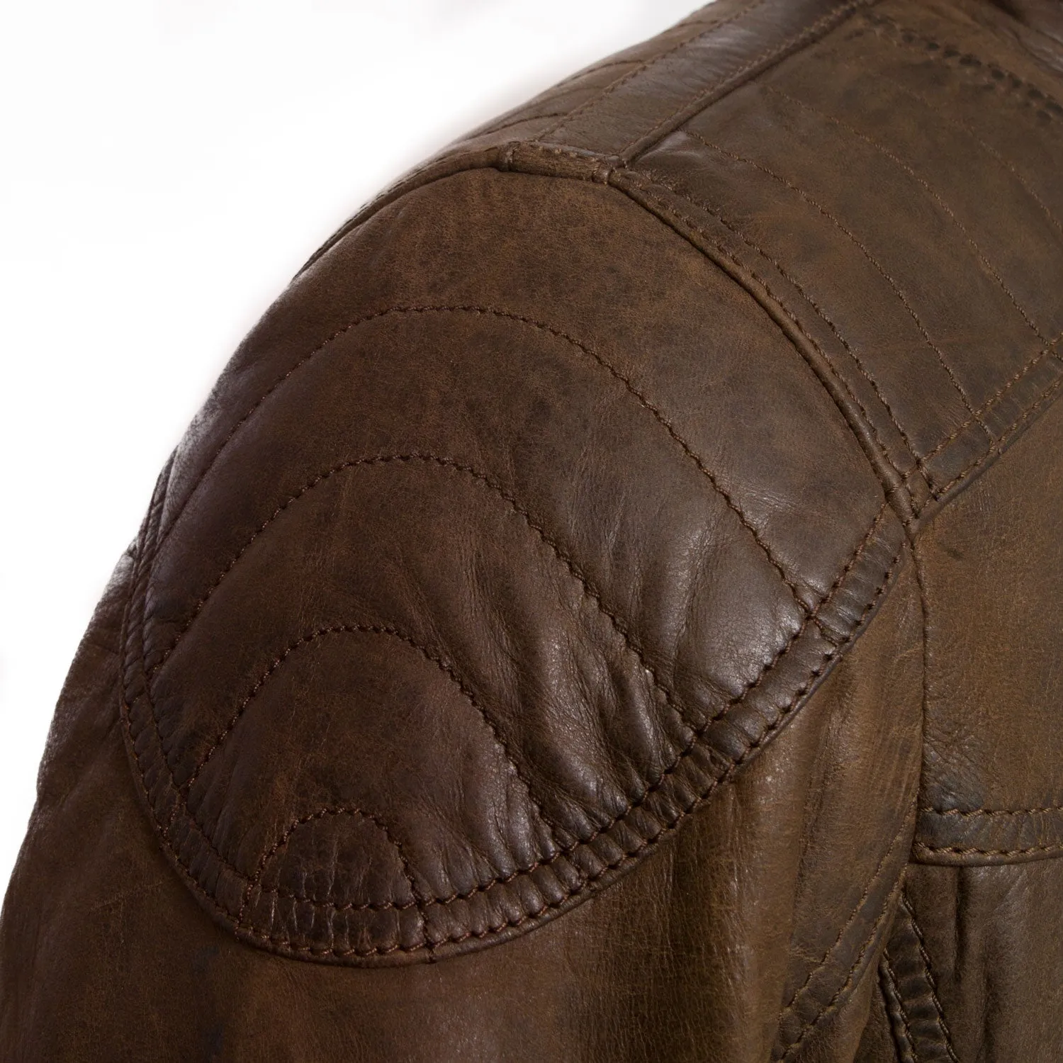 Mac: Men's Brown Leather Jacket