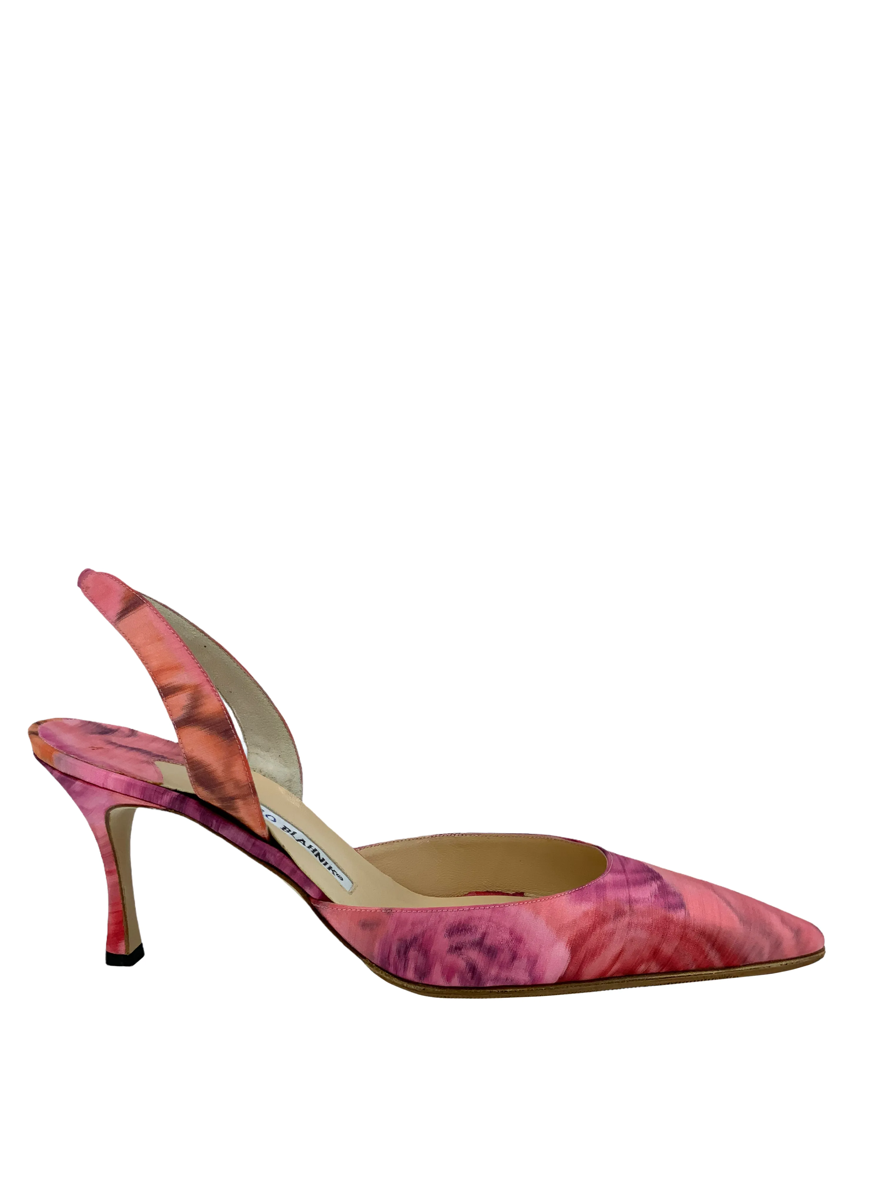 Satin Carolyne Slingback Heels Size 10.5