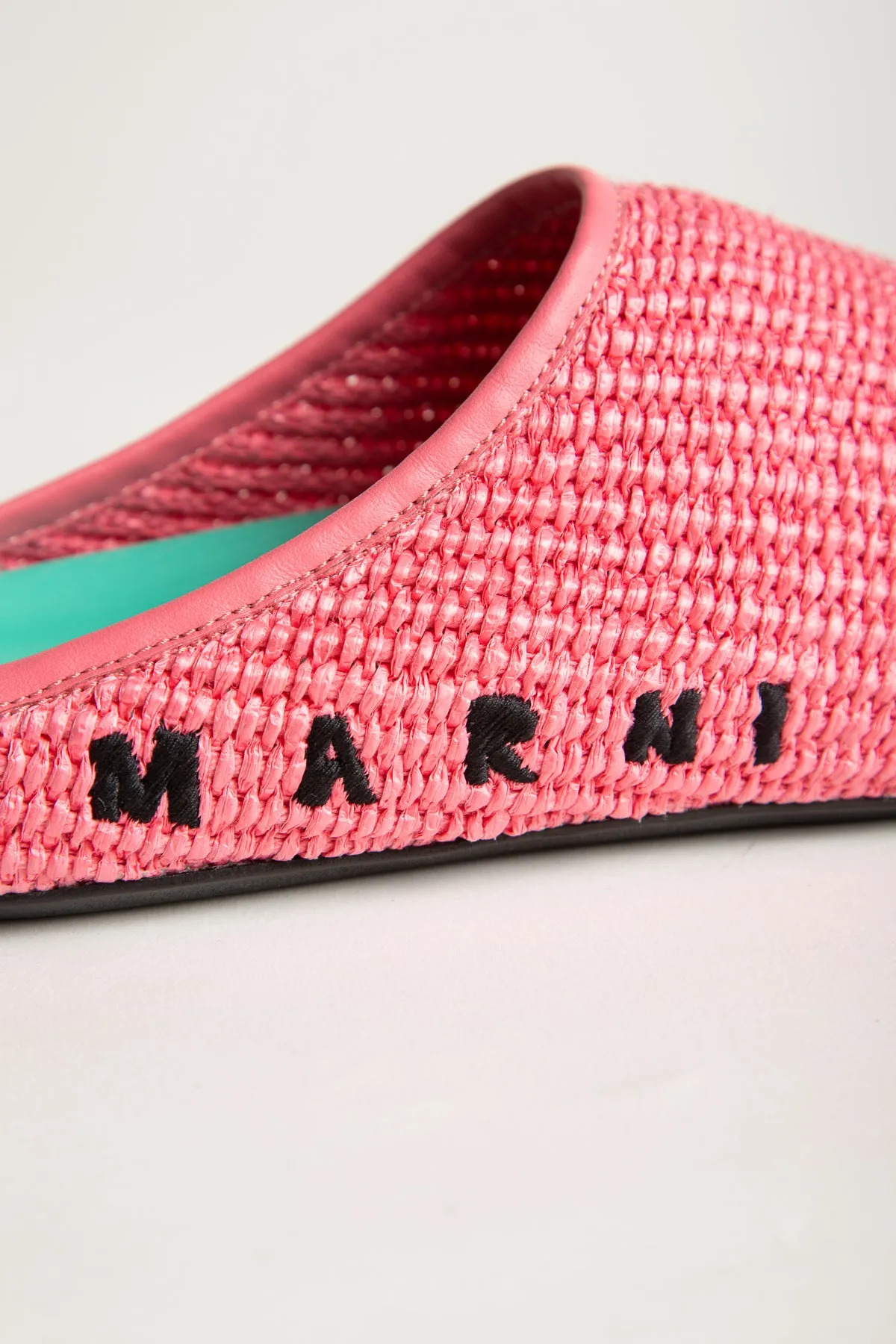 MARNI | LOGO MULES IN FUCHSIA