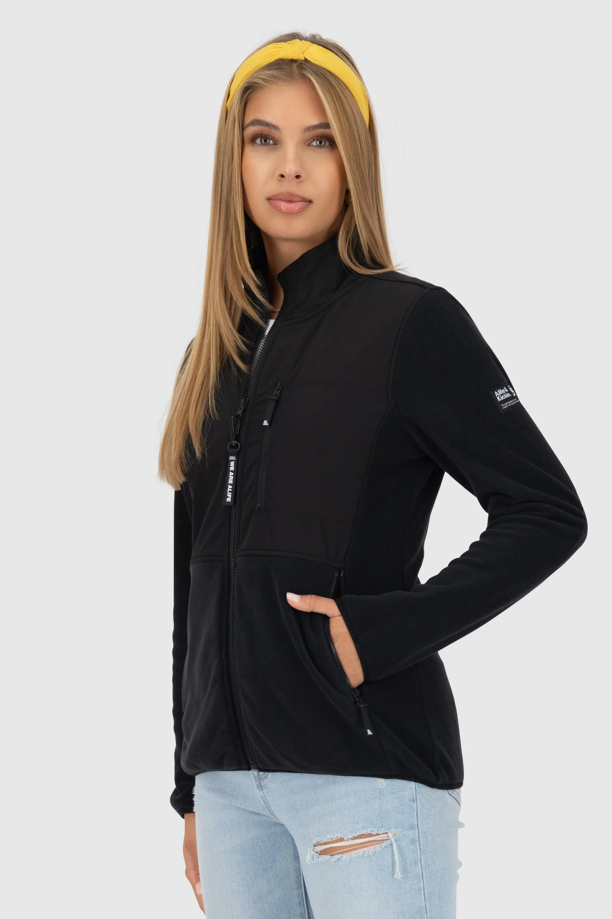 MaryelleAK F Fleece Sweat Jacket Schwarz