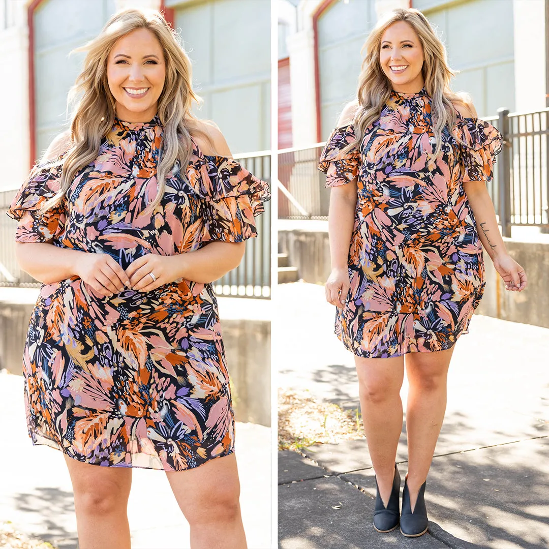 Mauve Floral Garden Dress